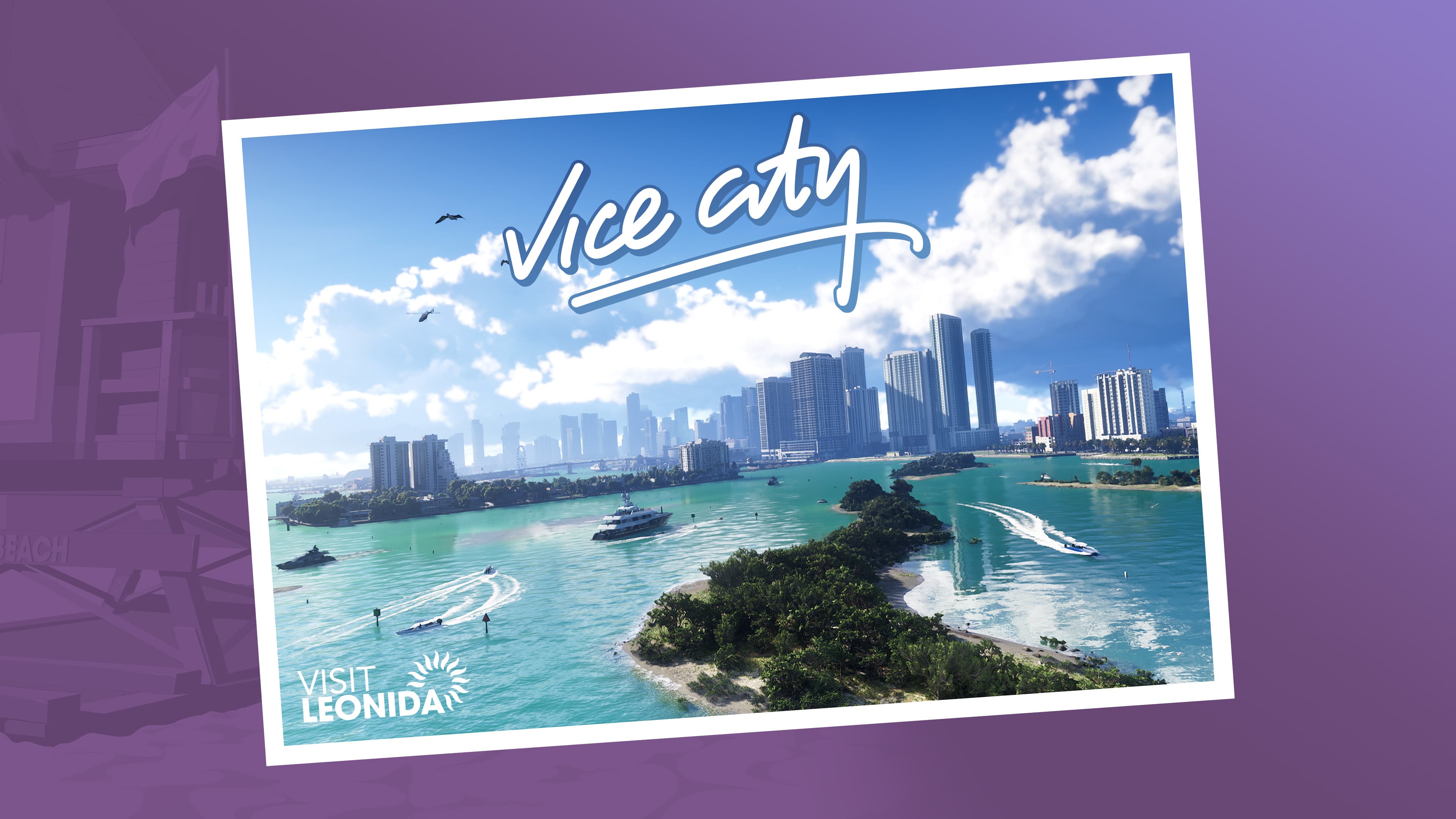 Postcard oficial de Vice City, GTA 6