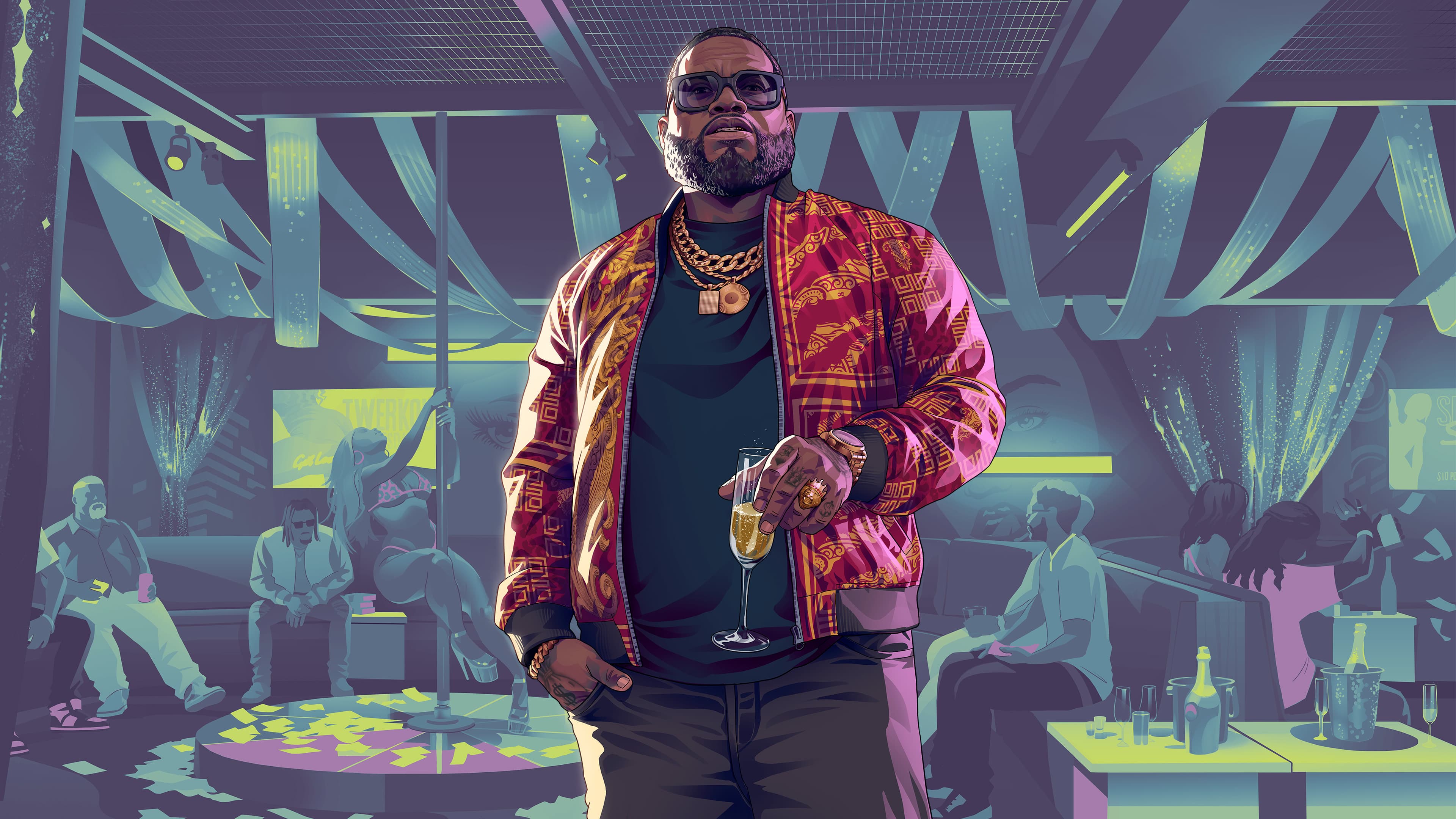 Boobie Ike, personagem de GTA 6, arte oficial
